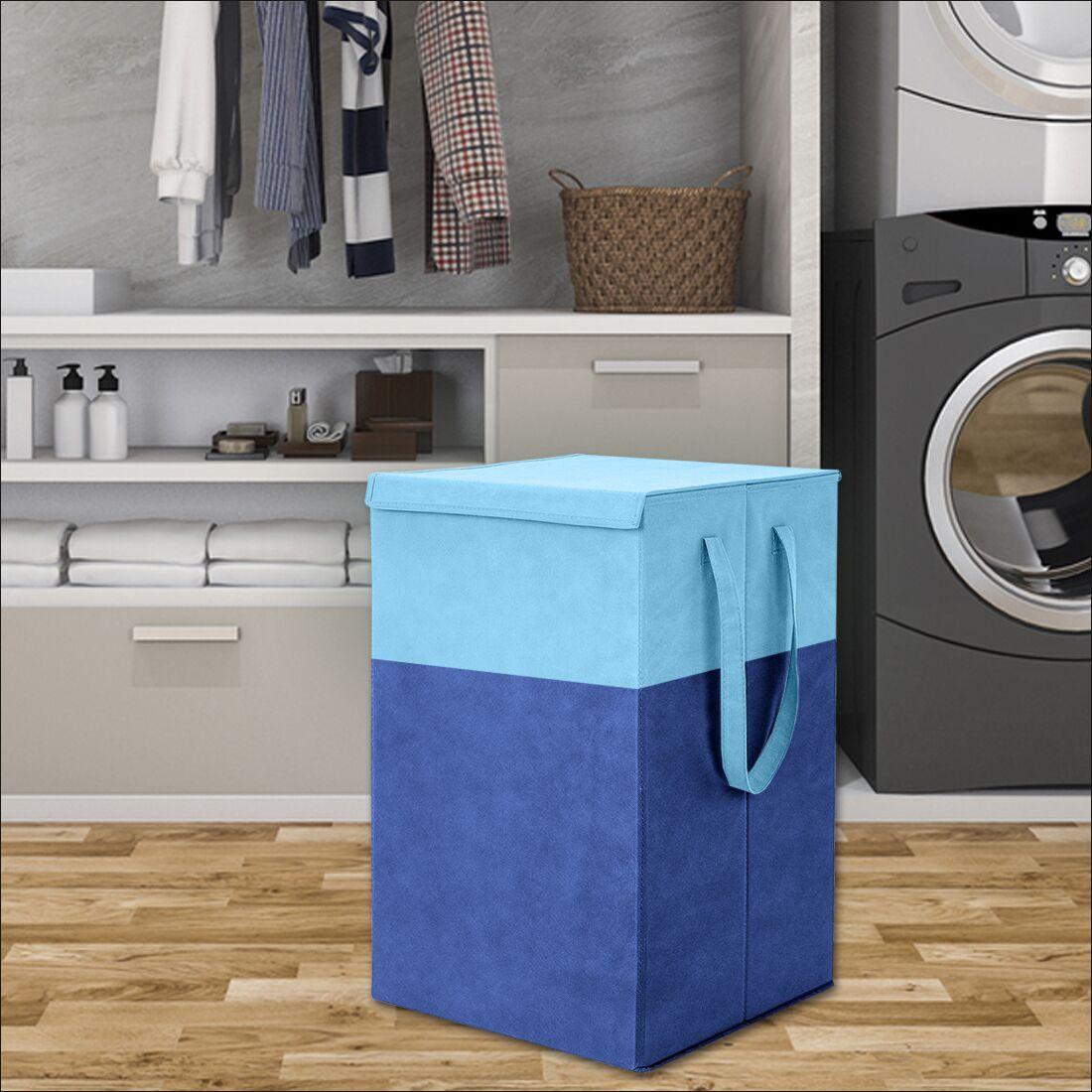 Laundry Bag - Foldable Laundry Basket With Lid & Handle